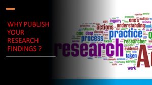 Why Publish Your Research Findings