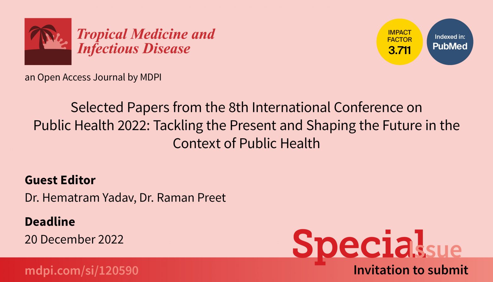 Special Issue "Selected Papers from the 8th International Conference on Public Health 2022: