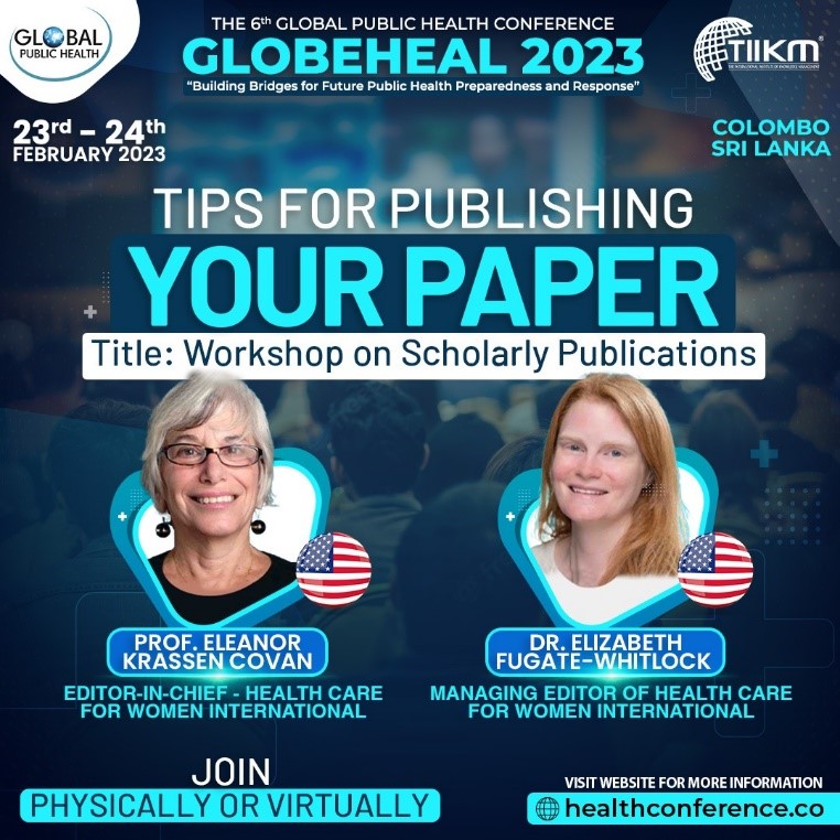 Successful Completion of Workshop on “Why Publish” at GLOBEHEAL 2023